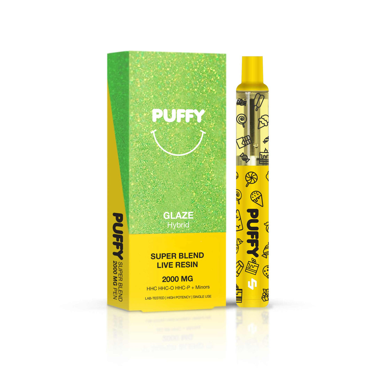 PUFFY 2G - Einweg-Puff - Glaze (Super Blends HHC) - HHC/HHC-O/HHC-P/20   KroMood
