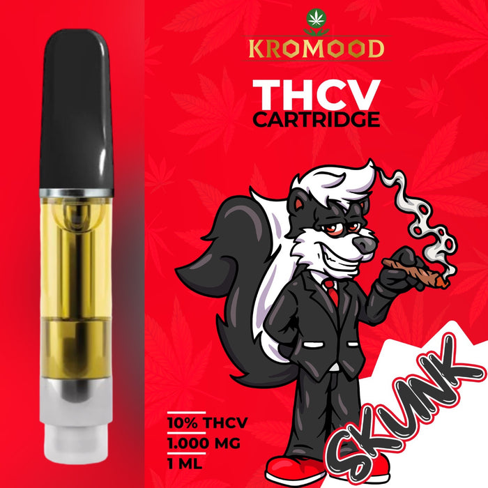 KroMood Cartridge (Dab Pen) of THCV - Skunk - 10% THCV/1000MG - 1ML - 600 puffs
