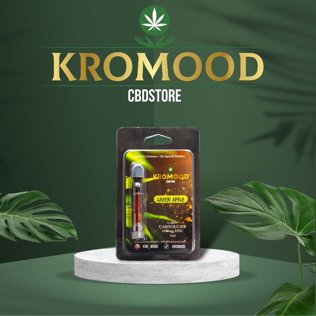 KroMood Cartouche (Dab Pen) de HHC - Green Apple - 95% HHC/1000MG - 1M KroMood Cartouche (Dab Pen) de HHC - Green Apple - 95% HHC/1000MG - 1M