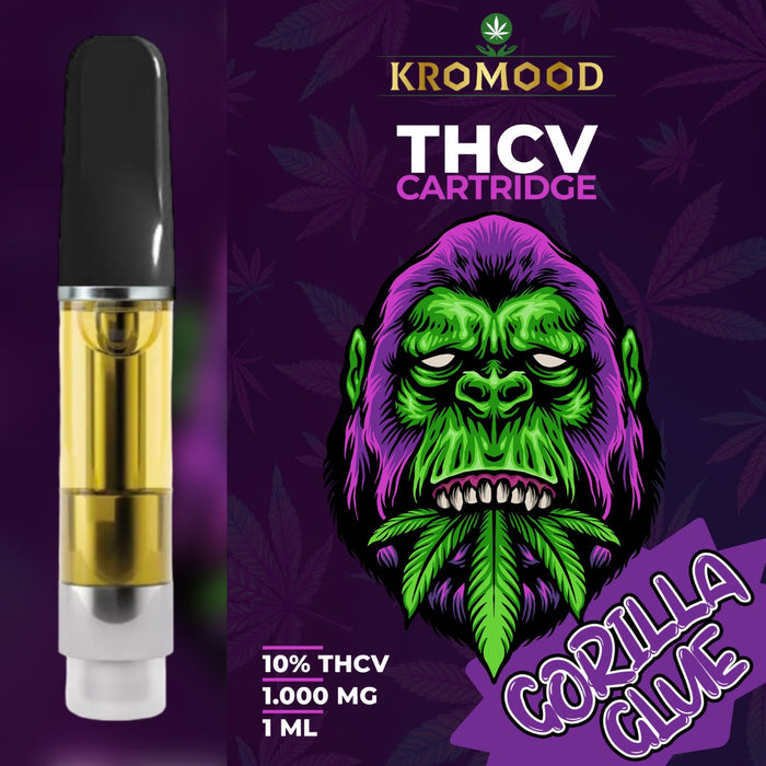 KroMood THCV-Patrone (Dab Pen) – Gorilla-Kleber – 10 % THCV/1000 mg – 1 ml – 600 Züge