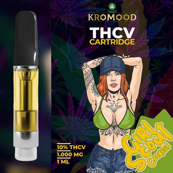 KroMood THCV-Kartusche (Dab Pen) – Girl Scout Cookies – 10 % THCV/1000 mg – 1 ml – 600 Züge