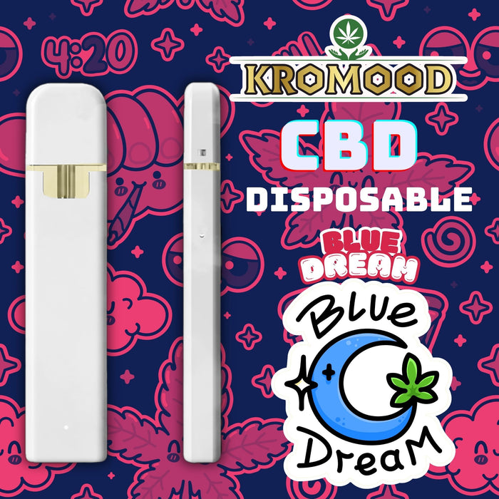 KroMood Puff Jetable - Blue Dream - CBD 70% - 1ML - 600 bouffées