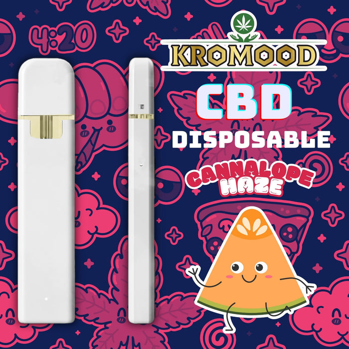 KroMood Puff Jetable - Cannalope Haze - CBD 70% - 1ML - 600 bouffées