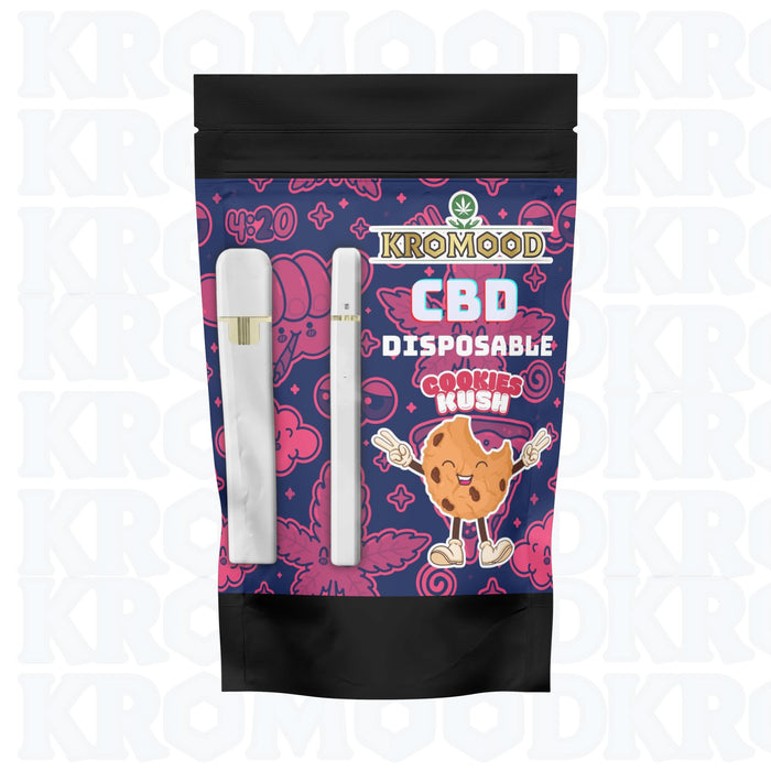 KroMood Puff Jetable - Cookies Kush - CBD 70% - 1ML - 600 bouffées