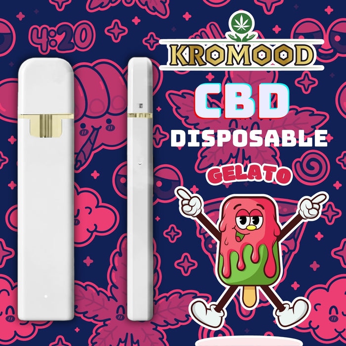 KroMood Puff Jetable - Gelato - CBD 70% - 1ML - 600 bouffées