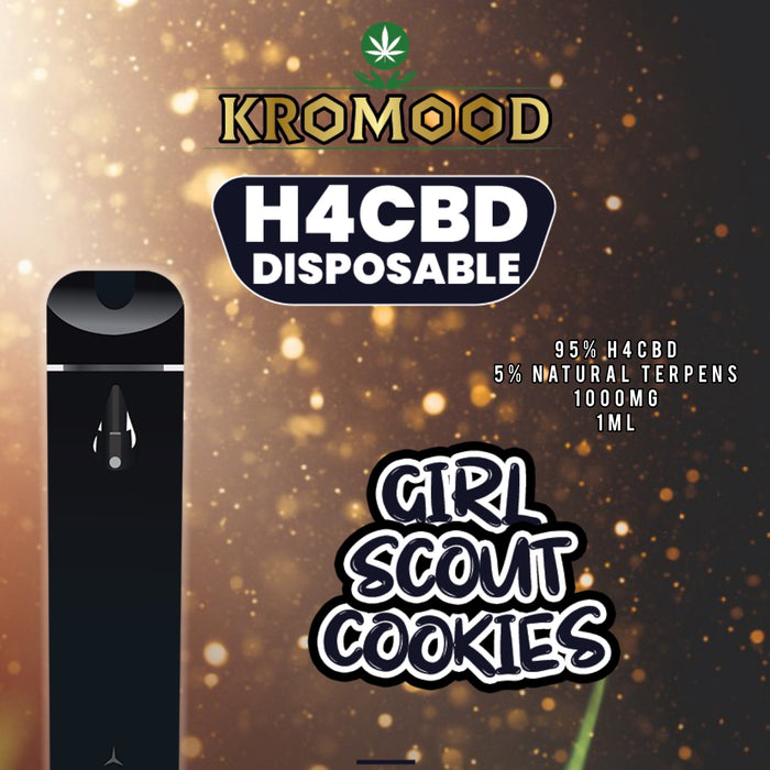 KroMood Puff Jetable - Girl Scout Cookies - 95% H4CBD/1000MG - 1ML - 600 bouffées