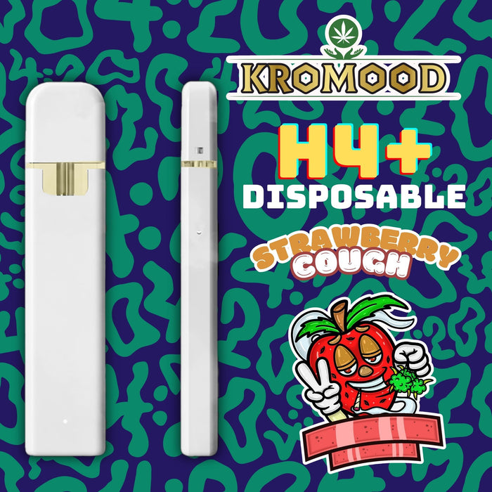 KroMood Puff Jetable - H4+ –  Strawberry Cough - 90%