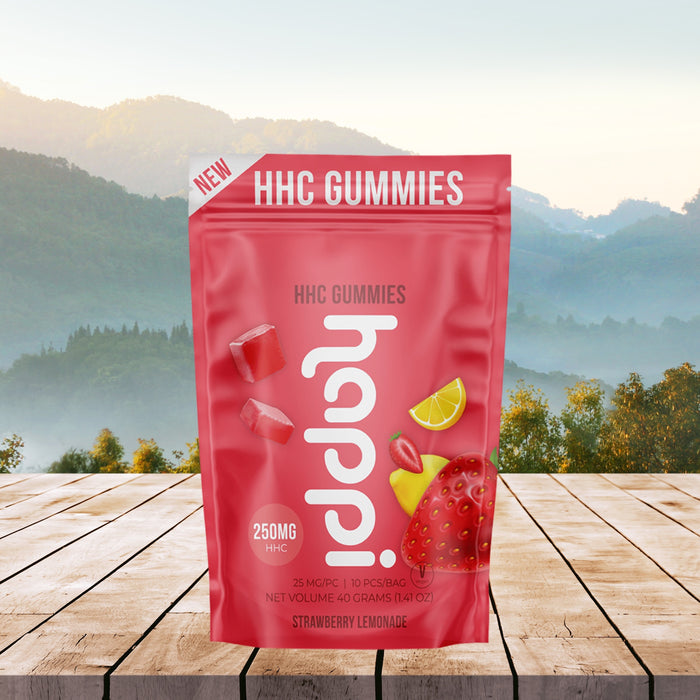 10 Gummies au HHC Strawberry Lemonade - 250mg - 40gr par Happi