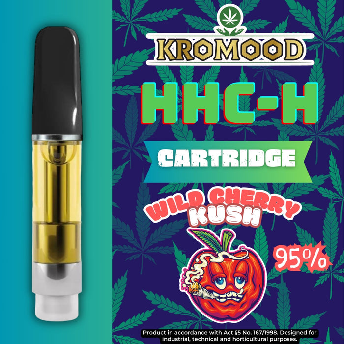 KroMood Cartouche (Dab Pen) de HHC-H - Wild Cherry Kush - 95% HHC-H - 1ML - 600 bouffées