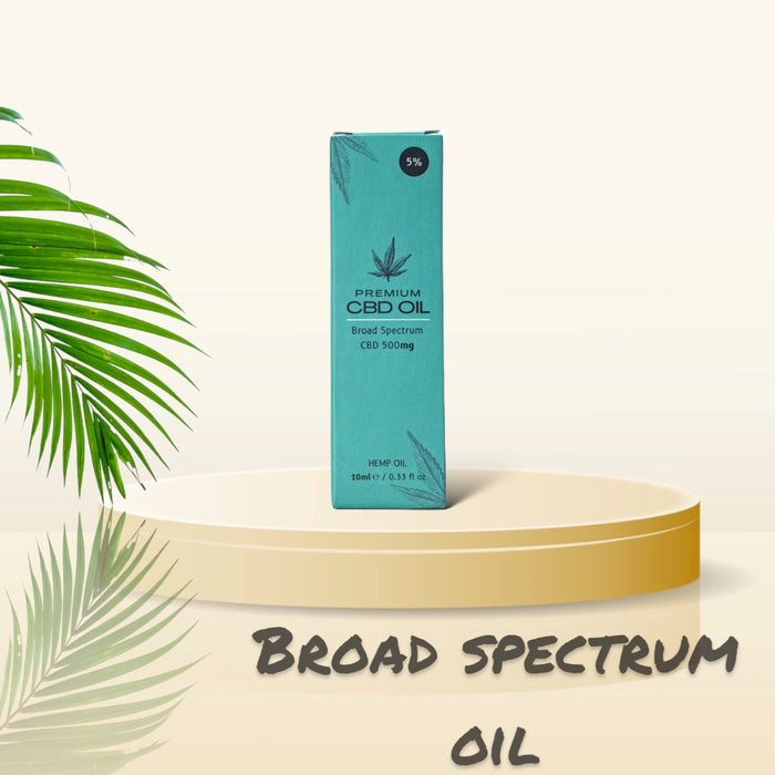 Broad Spectrum CBD Oil - Pure Extract CBD - 500mg - 5% - 10ml