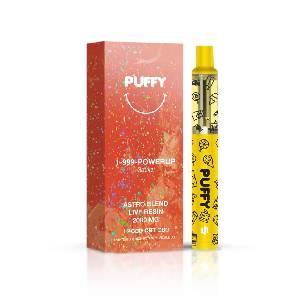 Puffy Puff Jetable - 1-999-POWERUP - (Astro Blends) Sativa - H4CBD/CBT   KroMood