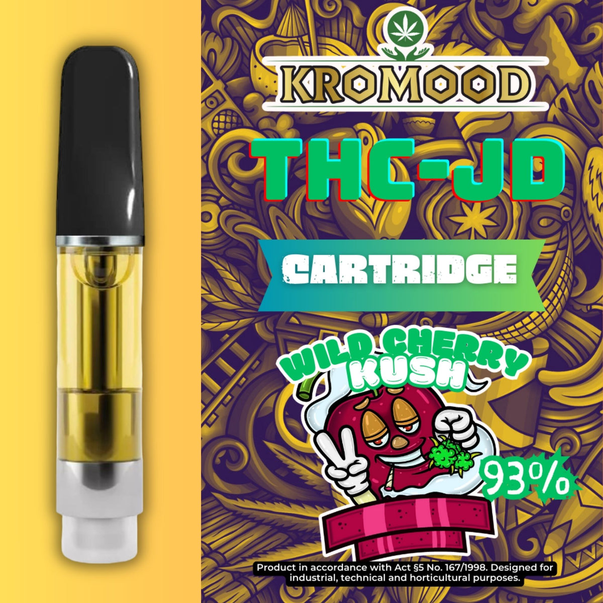 KroMood Cartouche (Dab Pen) de THCJD Wild Cherry Kush 93 THCJD