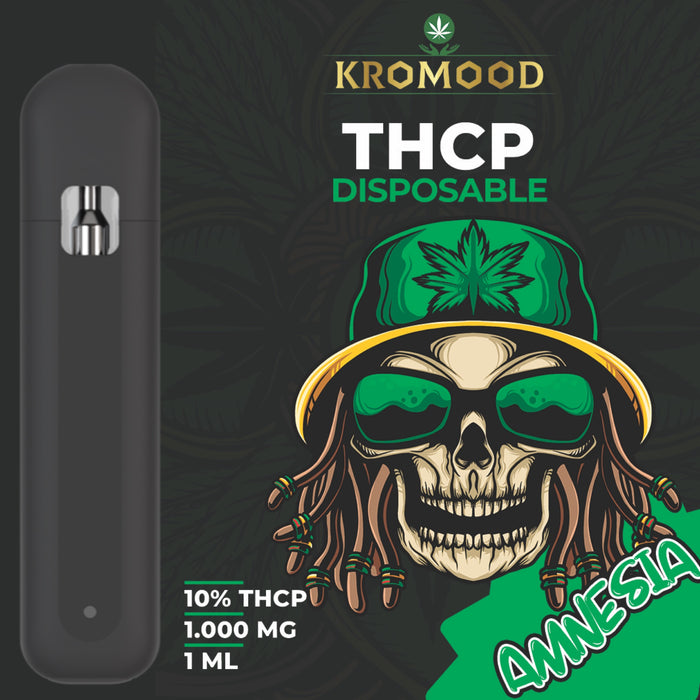 KroMood Disposable - Amnesia - 10% THCP/1000MG - 1ML - 600 trekjes, CCELL Puff Technologie