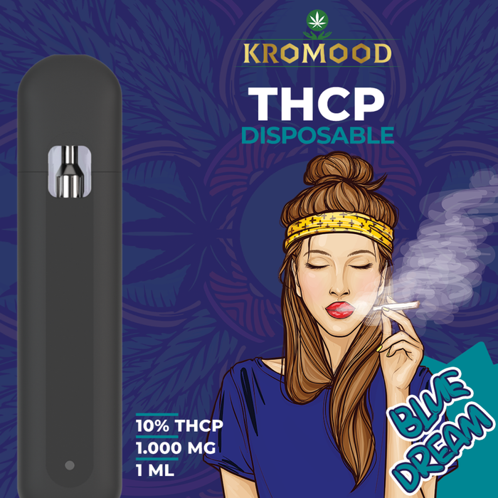KroMood Disposable - Blue Dream - 10% THCP/1000MG - 1ML - 600 trekjes 