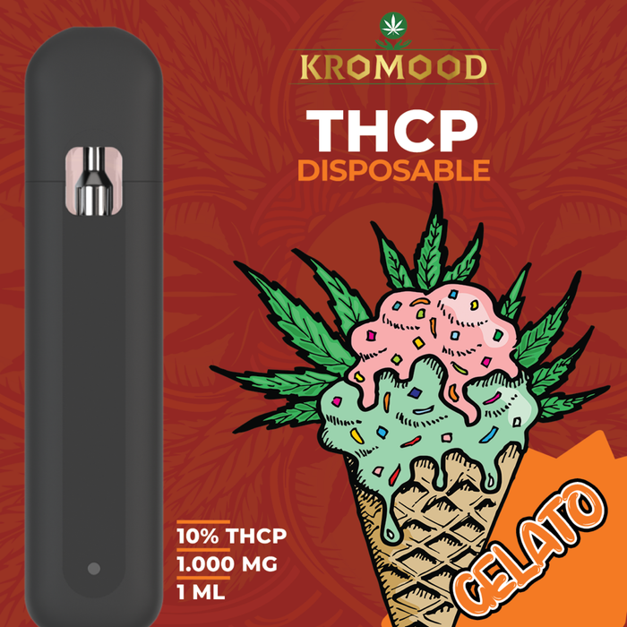 KroMood Disposable Puff - Gelato - 10% THCP/1000MG - 1ML - 600 puffs