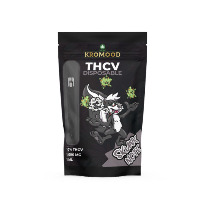 KroMood Disposable Puff - Skunk Note: New Generation - 10% THCV/1000MG - 1ML - 600 puffs, CCELL Puff Technology