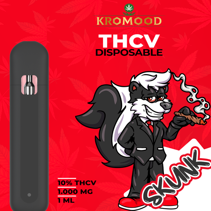 KroMood Disposable Puff - Skunk - 10% THCV/1000MG - 1ML - 600 puffs 