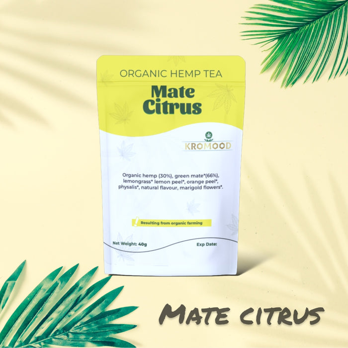 Hanf-Kräutertee – Mate Citrus – 100 % biologisch – 40 g