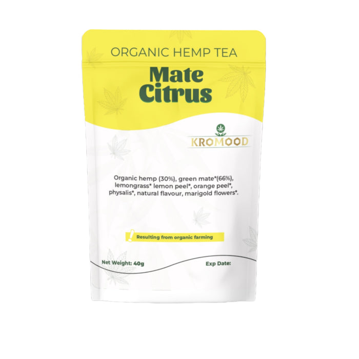 Hemp Herbal Tea - Mate Citrus - 100% Organic - 40gr