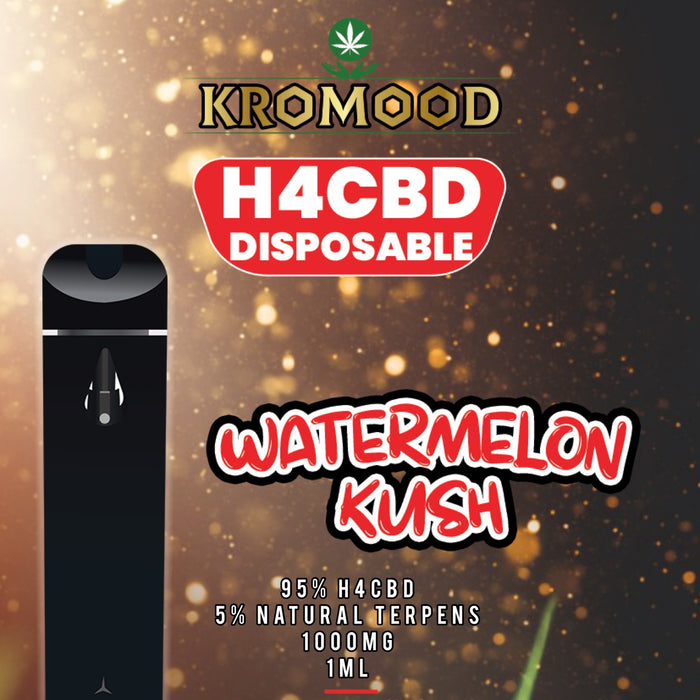 KroMood Disposable Puff - Watermelon Kush - 95% H4CBD/1000MG - 1ML - 600 puffs 